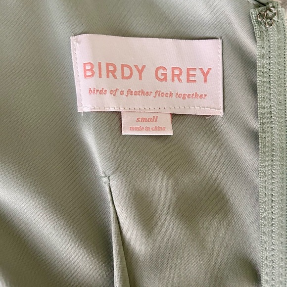 Birdy Grey Chiffon Light Sage Green Bridesmaid Formal Dress - Picture 3 of 4